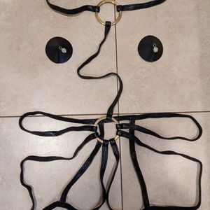 Agent Provocateur playsuit and pasties